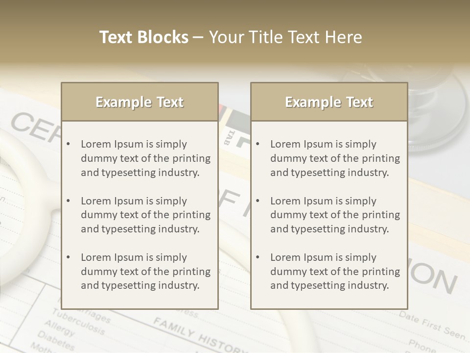 Care Medical Close-Up PowerPoint Template