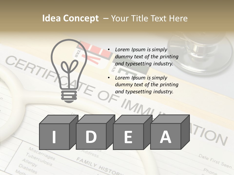 Care Medical Close-Up PowerPoint Template