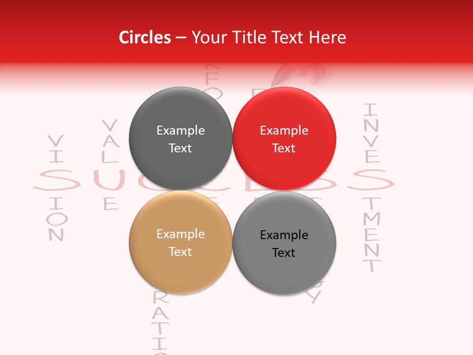 Value Word Text PowerPoint Template