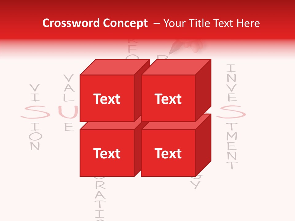 Value Word Text PowerPoint Template