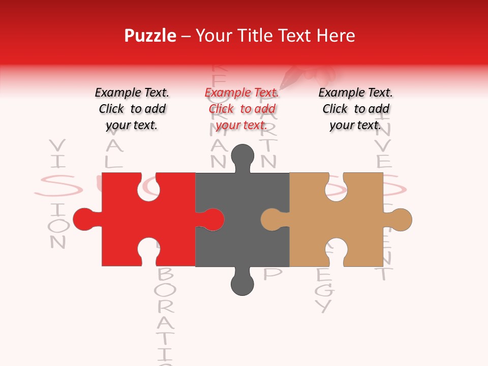 Value Word Text PowerPoint Template