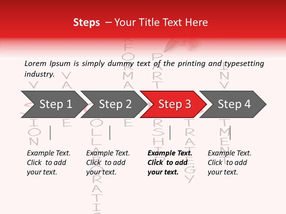 Value Word Text PowerPoint Template