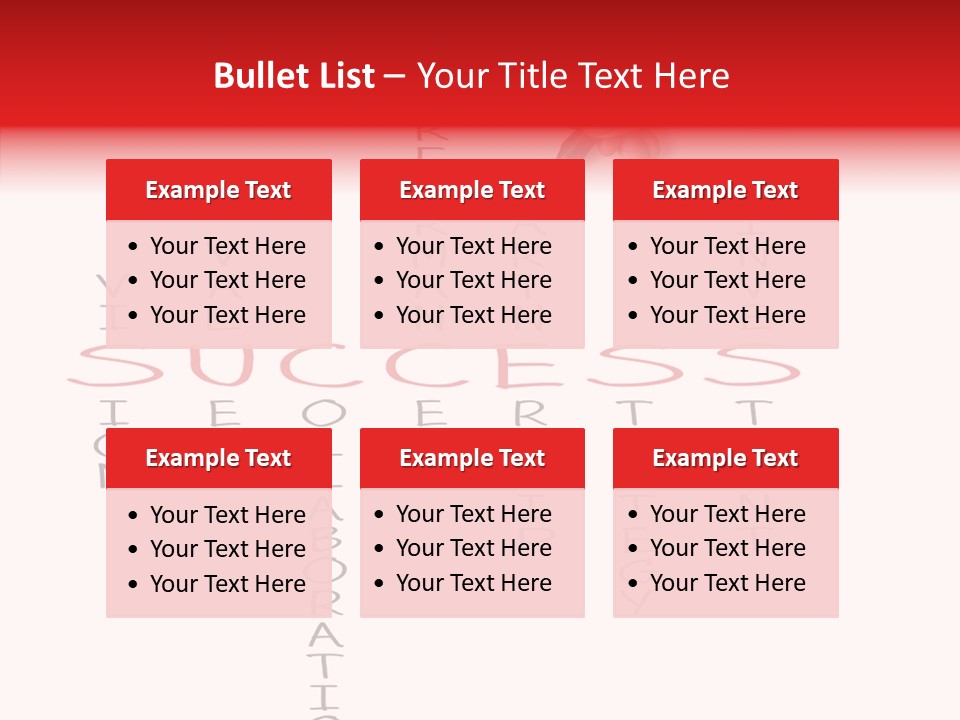 Value Word Text PowerPoint Template