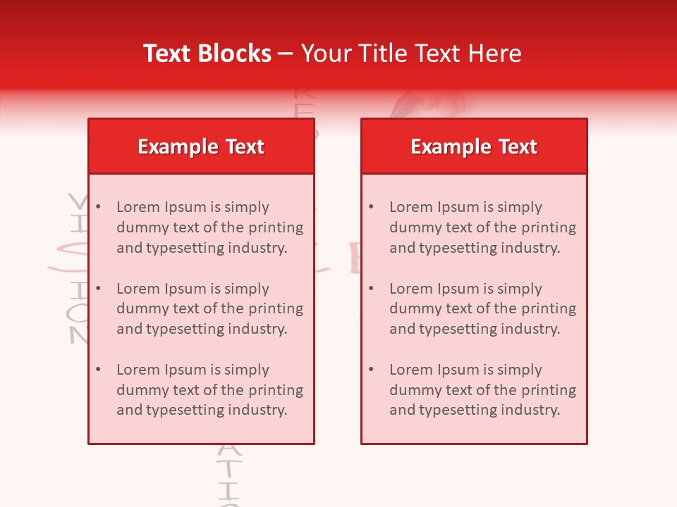 Value Word Text PowerPoint Template