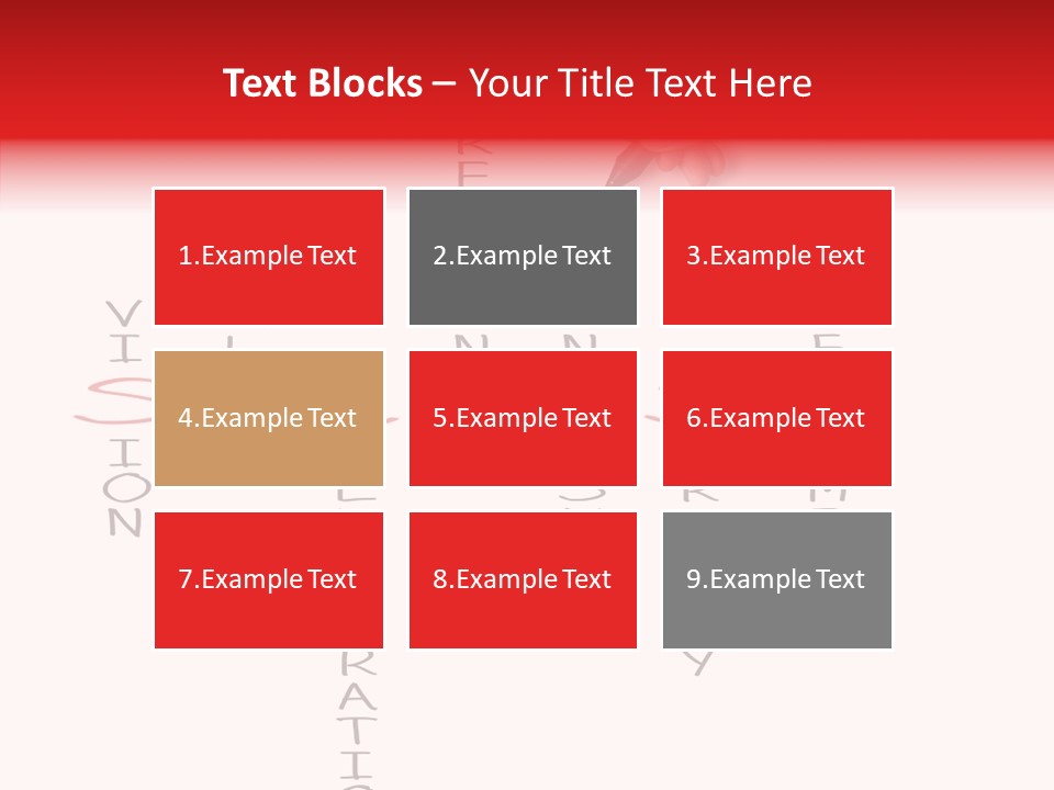 Value Word Text PowerPoint Template