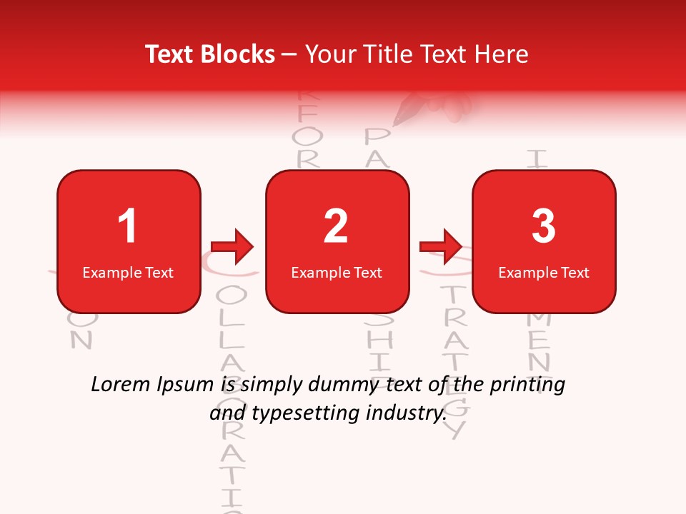 Value Word Text PowerPoint Template