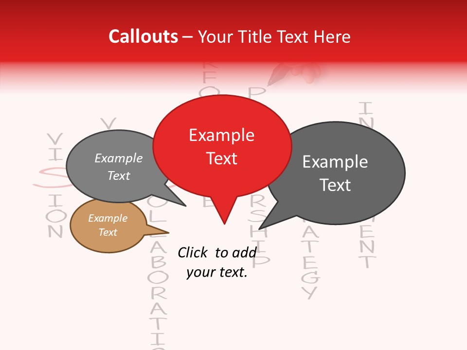 Value Word Text PowerPoint Template
