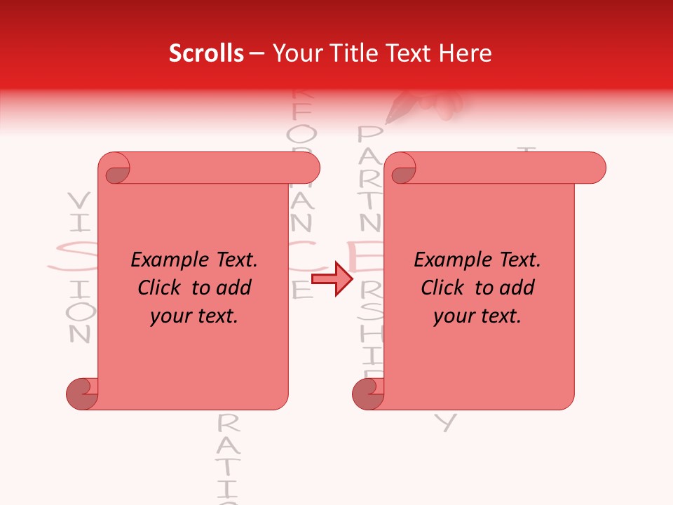 Value Word Text PowerPoint Template