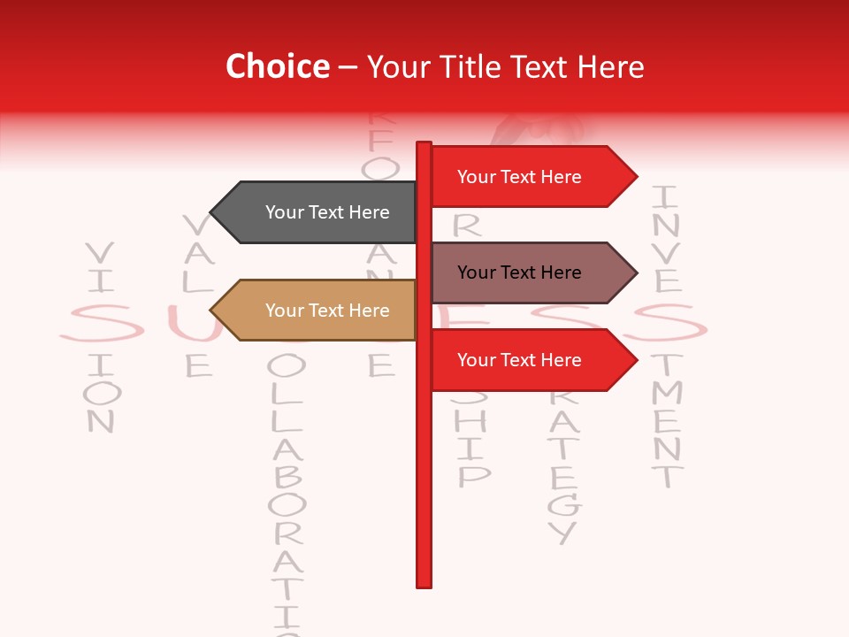 Value Word Text PowerPoint Template