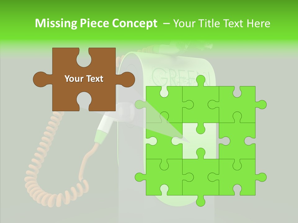 Diesel Environmental Recycling PowerPoint Template