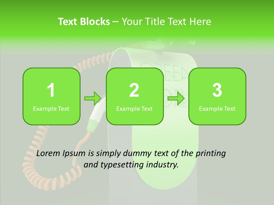 Diesel Environmental Recycling PowerPoint Template