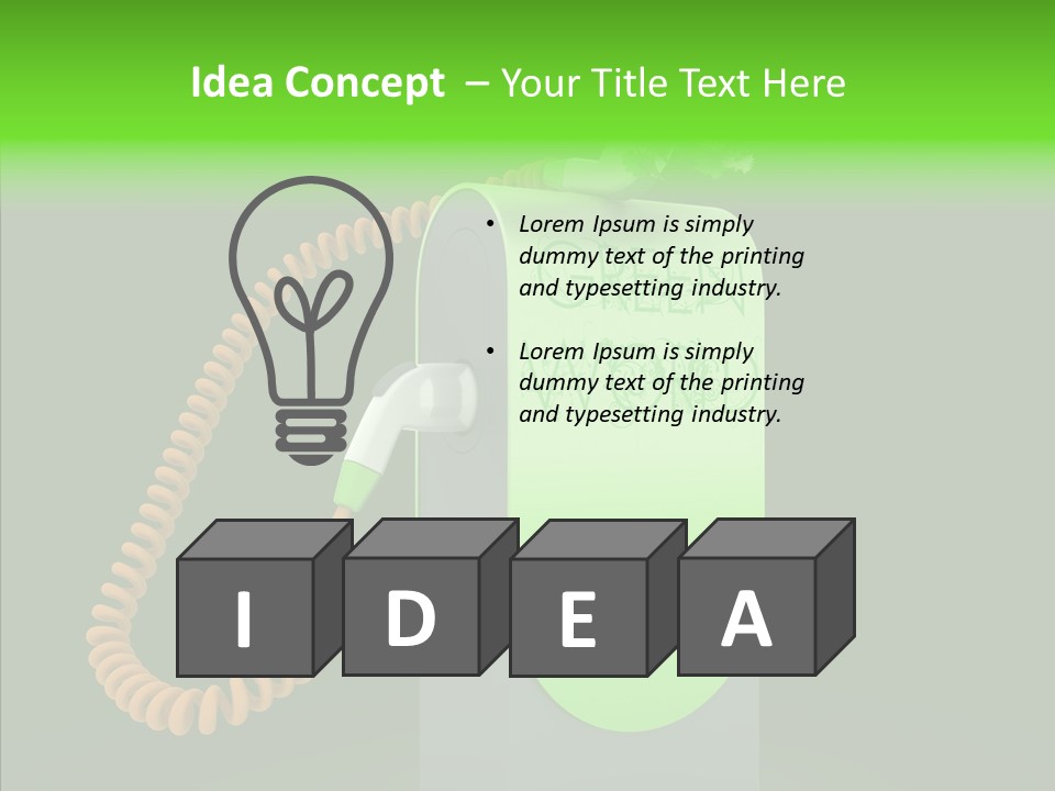 Diesel Environmental Recycling PowerPoint Template