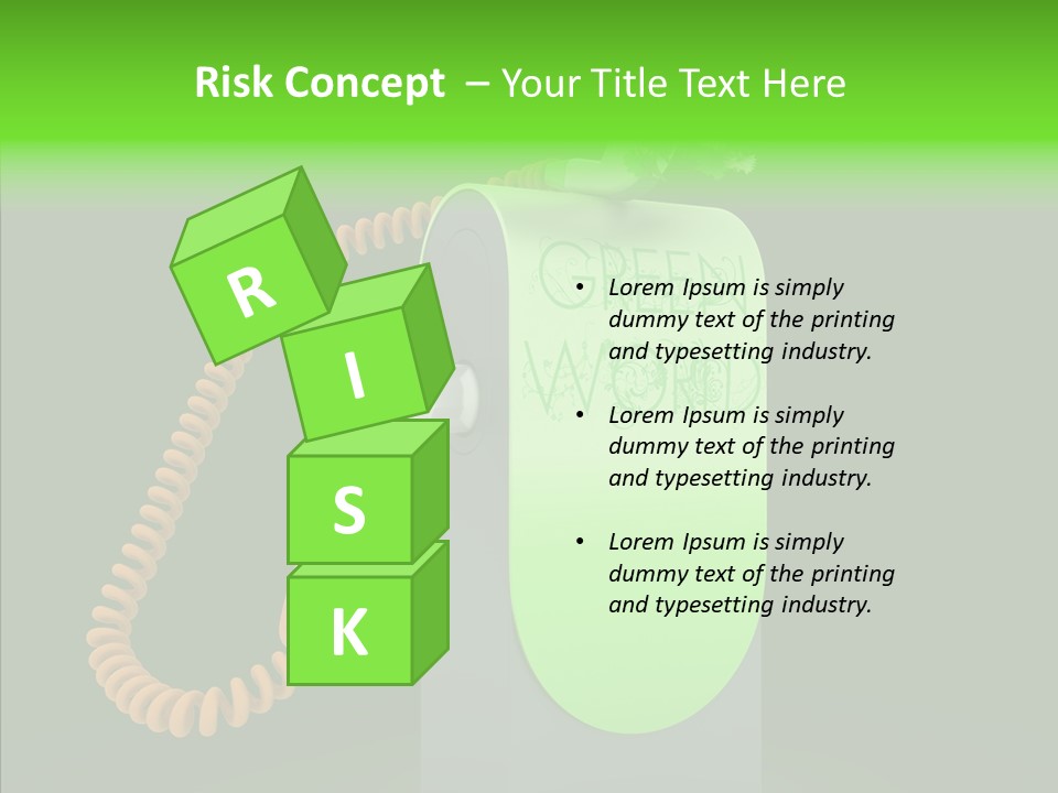Diesel Environmental Recycling PowerPoint Template