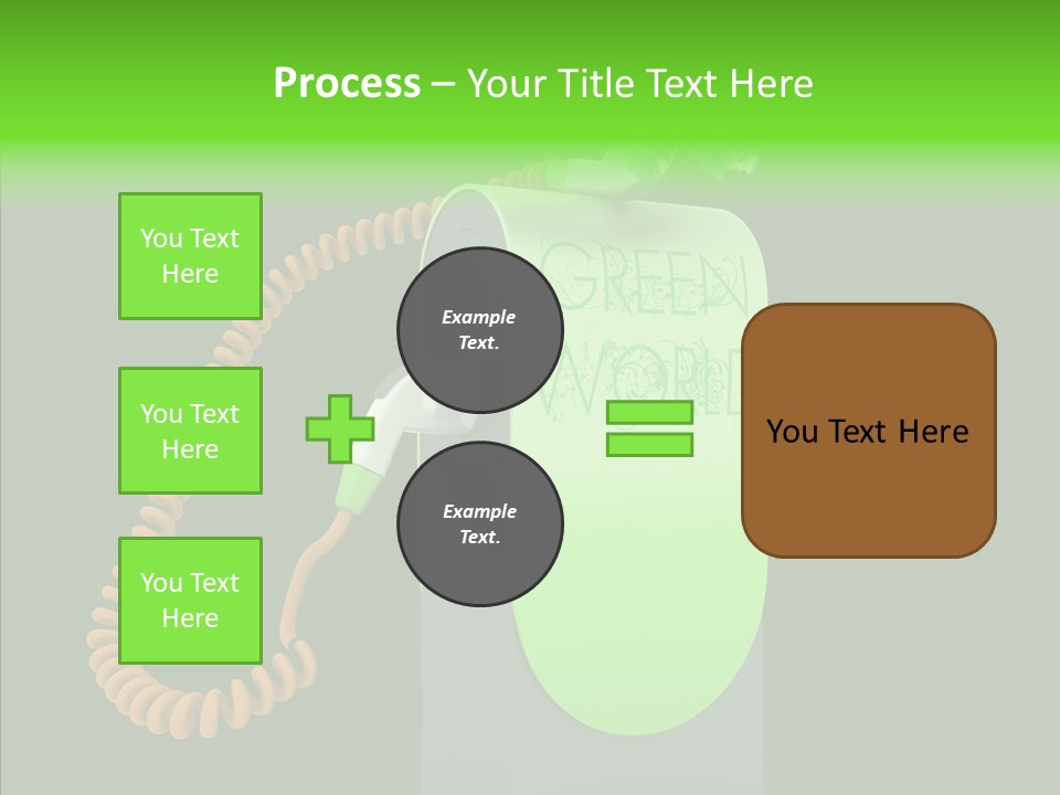 Diesel Environmental Recycling PowerPoint Template