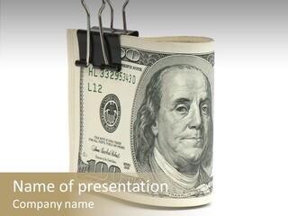 Stock Dollar Background PowerPoint Template