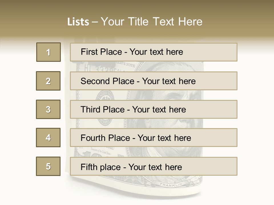 Stock Dollar Background PowerPoint Template