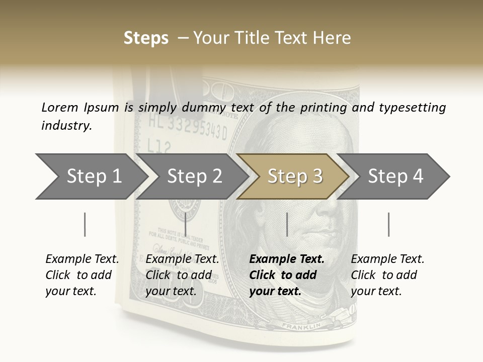 Stock Dollar Background PowerPoint Template