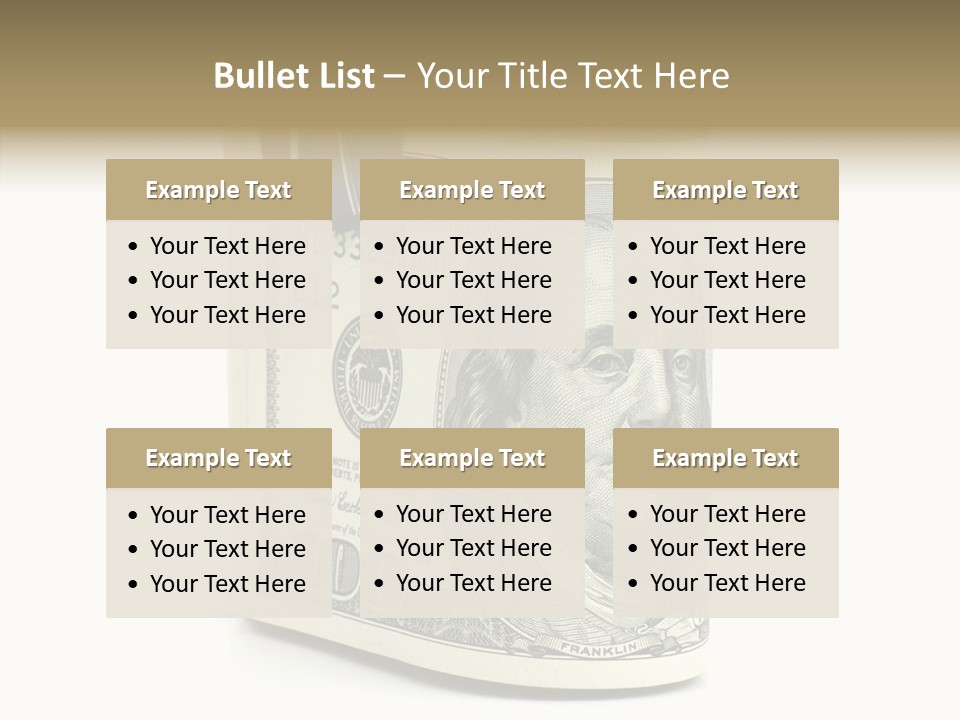 Stock Dollar Background PowerPoint Template