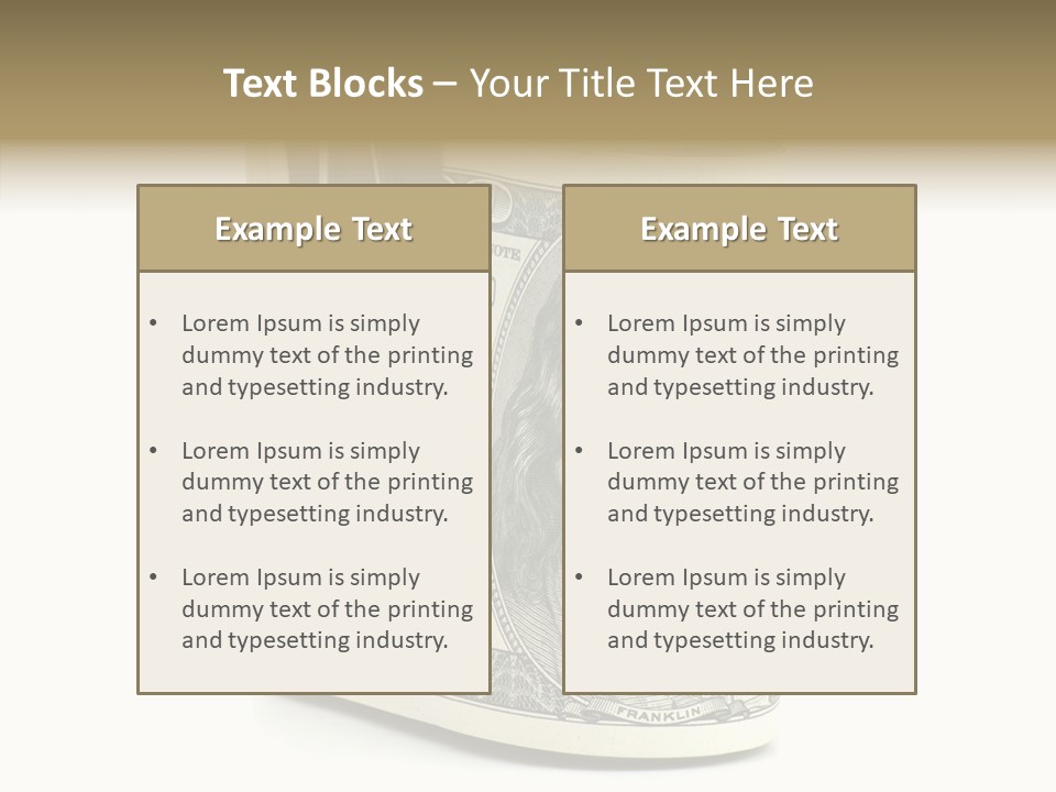 Stock Dollar Background PowerPoint Template