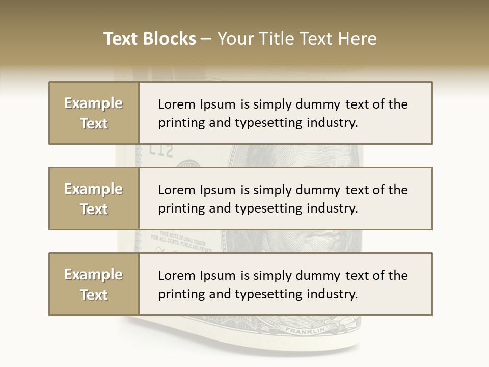 Stock Dollar Background PowerPoint Template