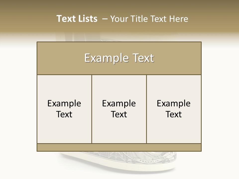 Stock Dollar Background PowerPoint Template
