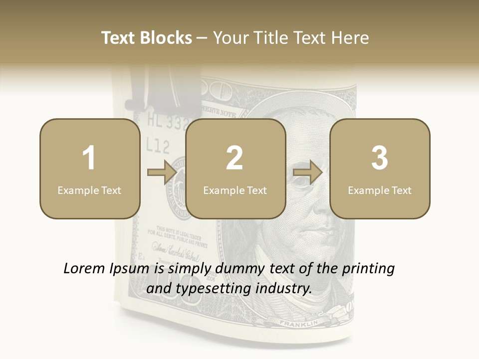 Stock Dollar Background PowerPoint Template