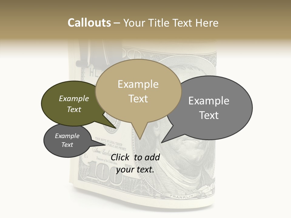 Stock Dollar Background PowerPoint Template