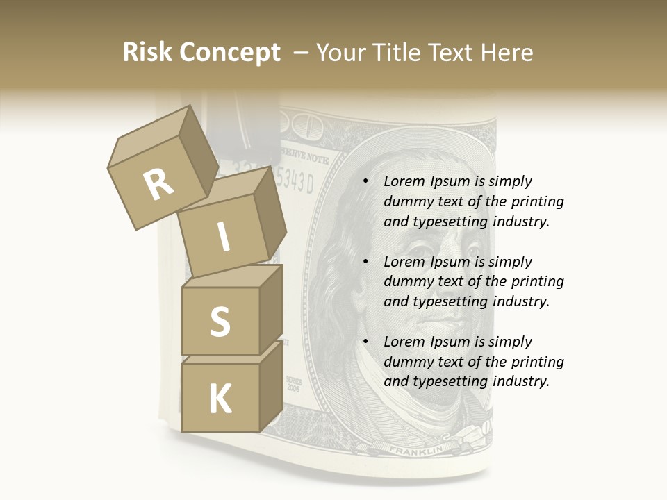 Stock Dollar Background PowerPoint Template