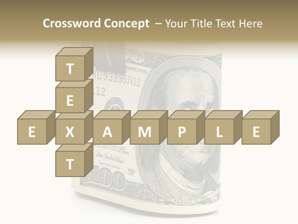 Stock Dollar Background PowerPoint Template