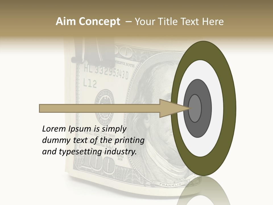 Stock Dollar Background PowerPoint Template