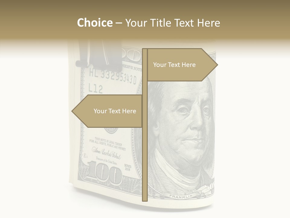 Stock Dollar Background PowerPoint Template