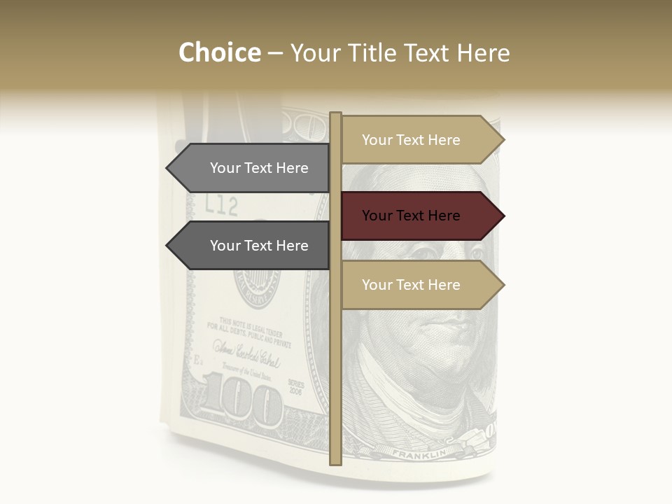 Stock Dollar Background PowerPoint Template