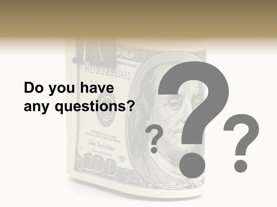 Stock Dollar Background PowerPoint Template