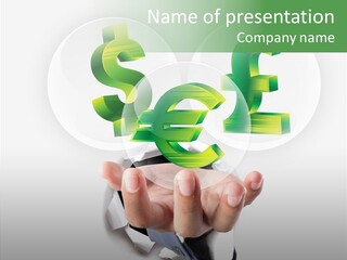 Money Sales Europe PowerPoint Template