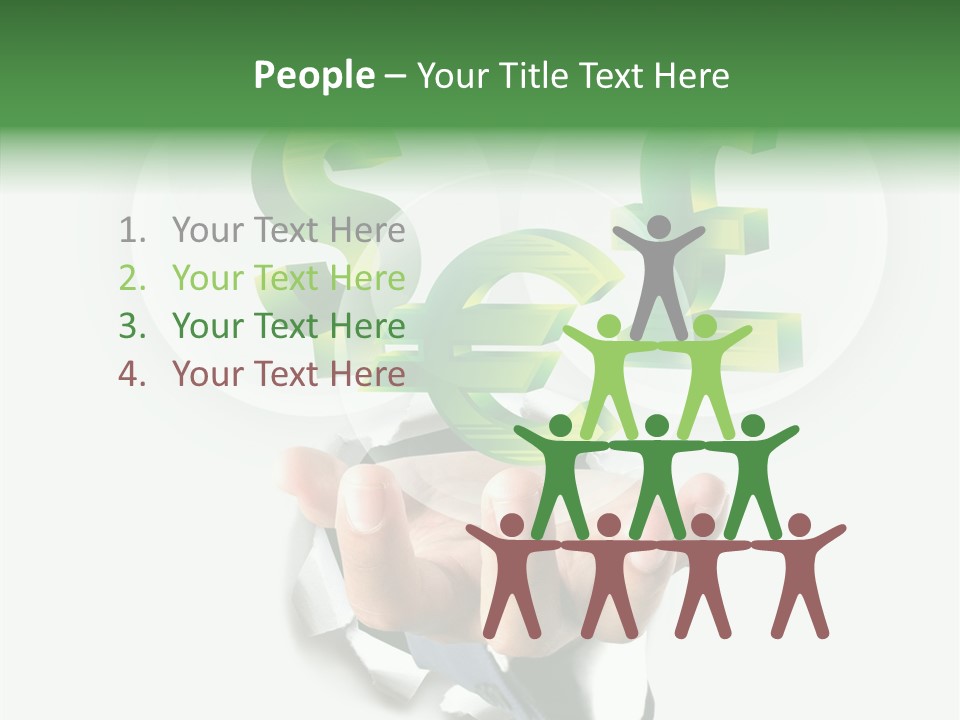 Money Sales Europe PowerPoint Template