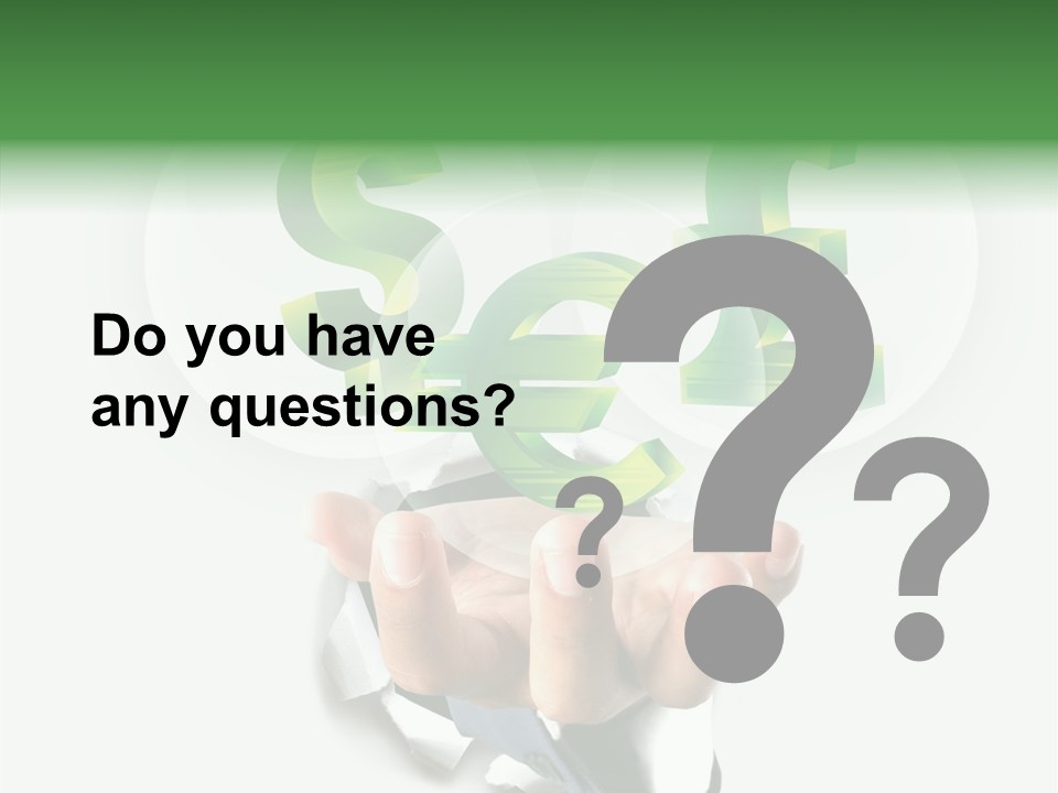 Money Sales Europe PowerPoint Template