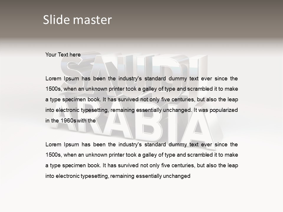 Borders Nation Advert PowerPoint Template