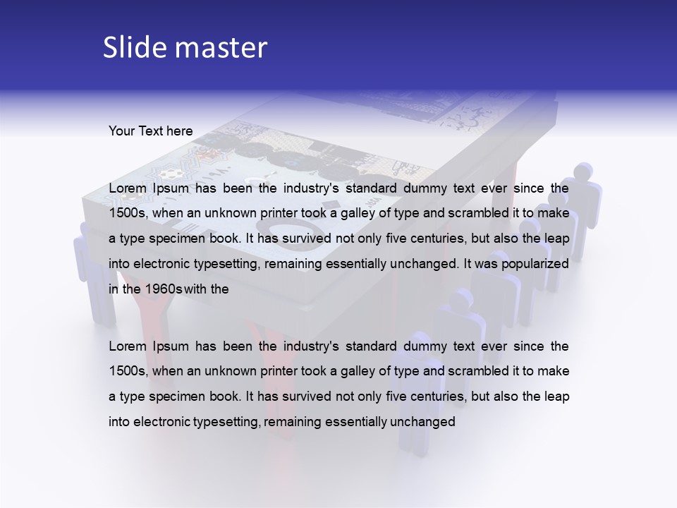 Riyal Financial Success PowerPoint Template