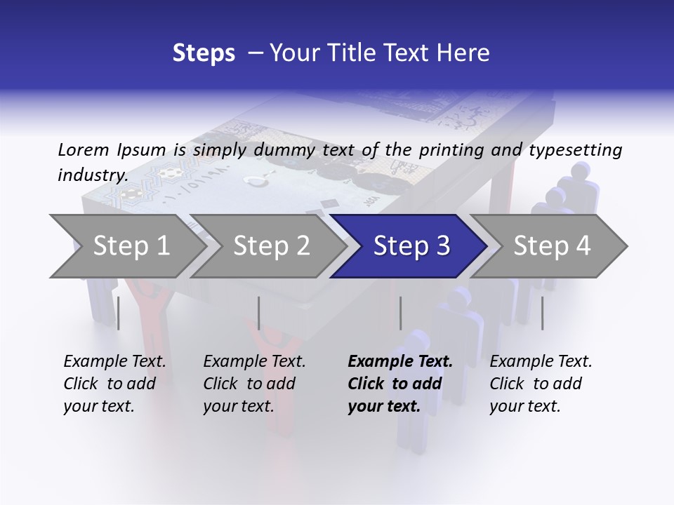 Riyal Financial Success PowerPoint Template