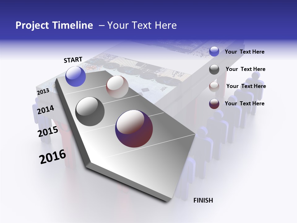 Riyal Financial Success PowerPoint Template