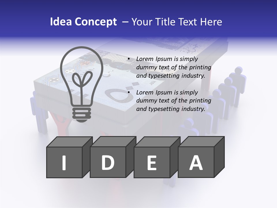 Riyal Financial Success PowerPoint Template