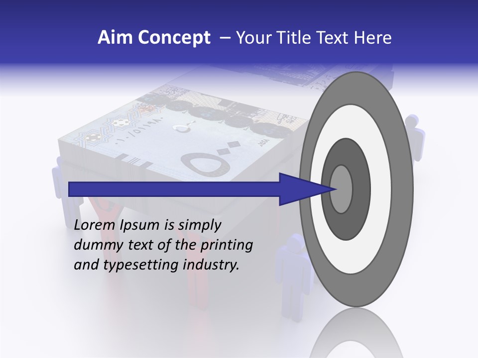 Riyal Financial Success PowerPoint Template