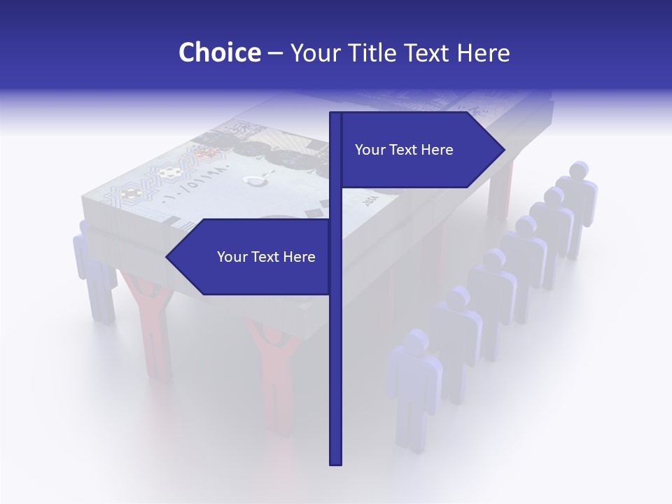 Riyal Financial Success PowerPoint Template
