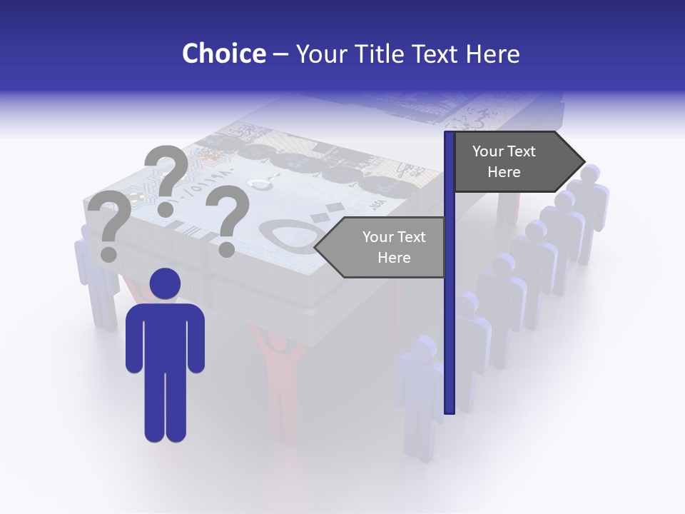 Riyal Financial Success PowerPoint Template