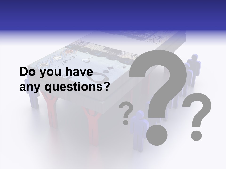 Riyal Financial Success PowerPoint Template