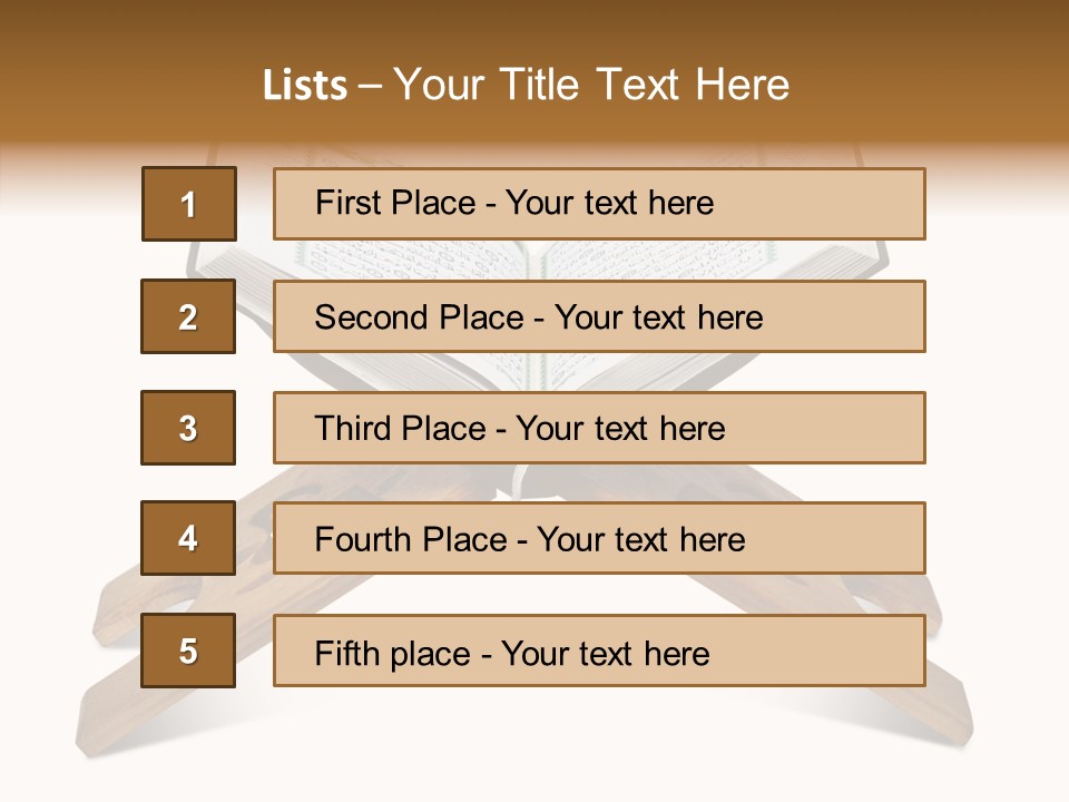 Recite Holding Verse PowerPoint Template