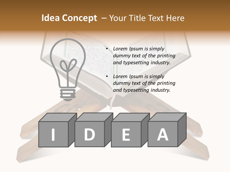 Recite Holding Verse PowerPoint Template