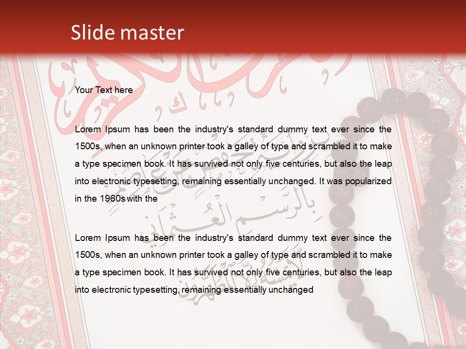 Wood Spiritual Quran PowerPoint Template