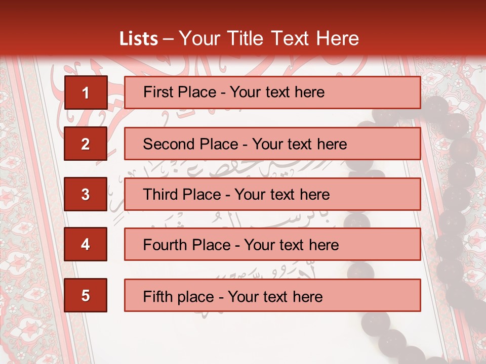 Wood Spiritual Quran PowerPoint Template