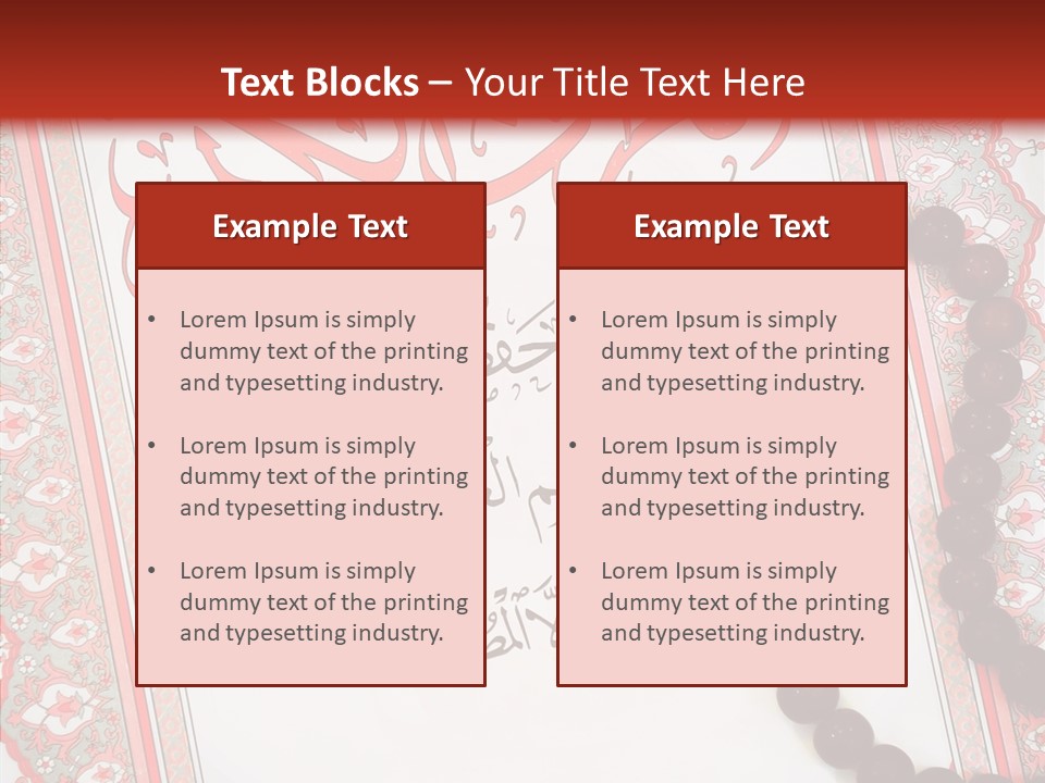 Wood Spiritual Quran PowerPoint Template